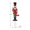 Set of 2 36"H Metal Nutcracker/Penguin Yardstake or Standing Décor or Wall Décor (Three Function)
